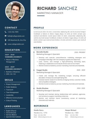 Resume Template One